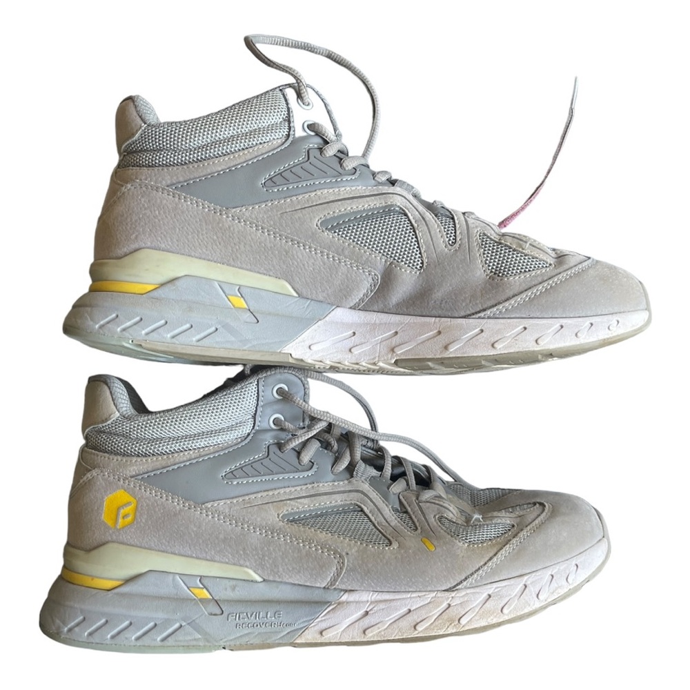 FitVille Grey Extra Wide width High-top Basketball Sneakers W Ankle‎ Support